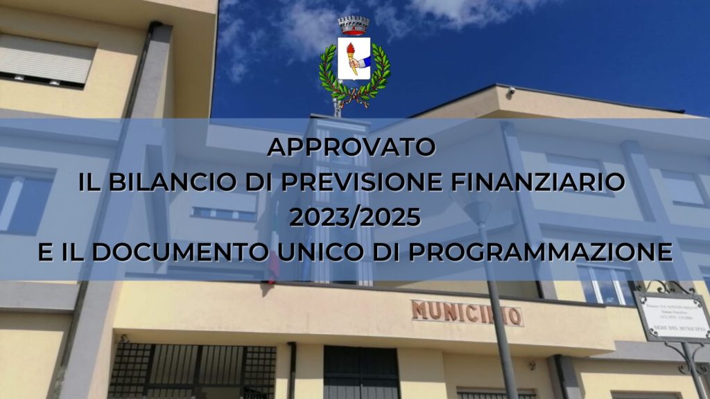 Approvato all’unanimità il Bilancio di Previsione Finanziario 2023/2025 e il Documento Unico di Programmazione. Lombardi : “Un grande risultato per Faicchio”