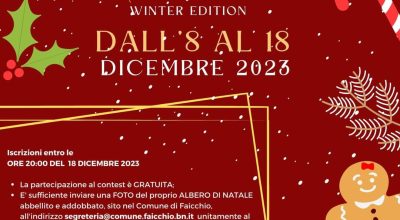 CHRISTMAS CONTEST/Winter edition. Evento promosso e realizzato dal Forum Giovani di Faicchio.